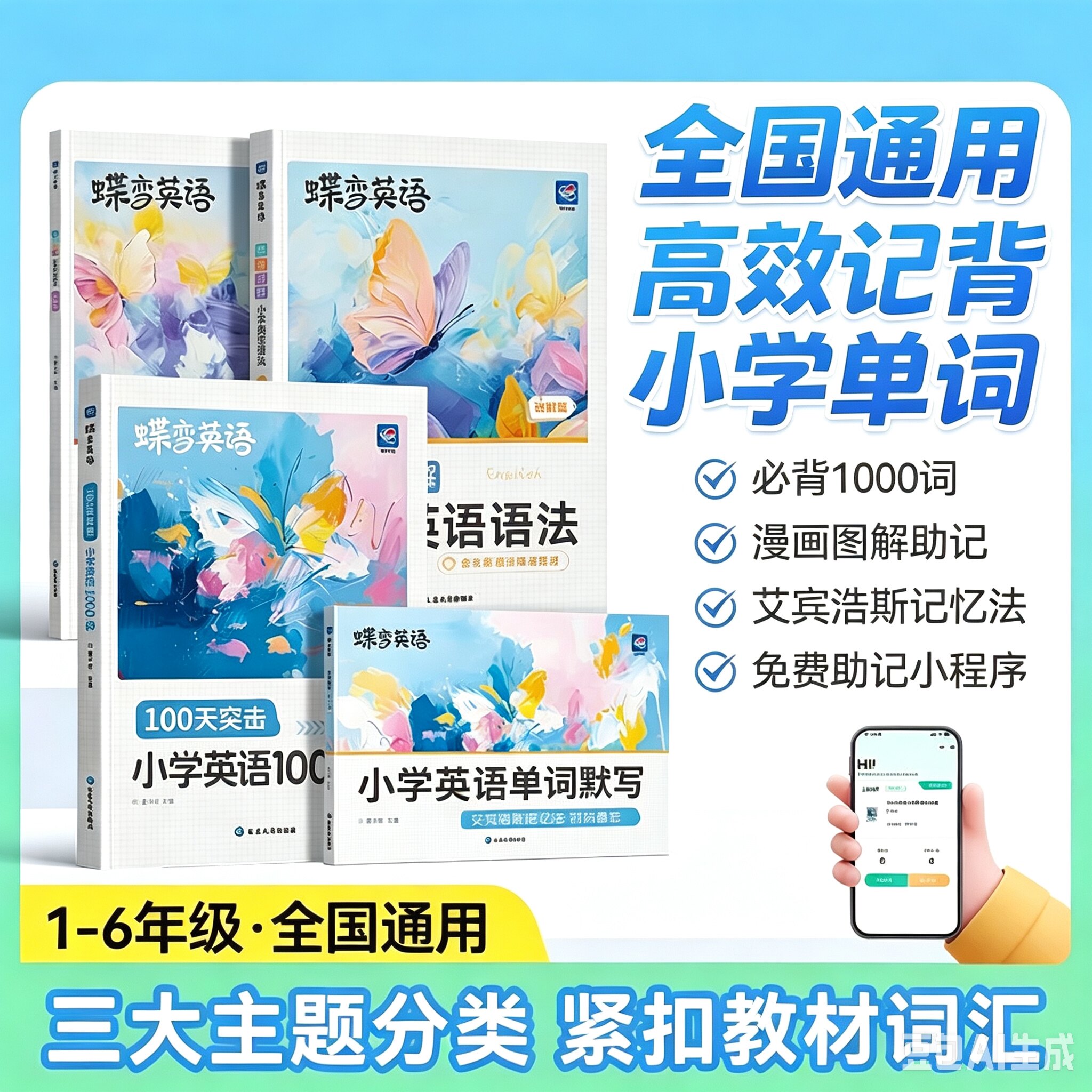 记背神器】小学英语必背1000词图片