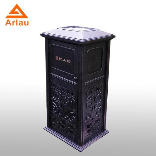 厂家直销户外垃圾桶长方形钢质垃圾桶街道景区垃箱果皮箱