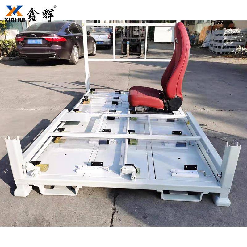 供应汽车左右前排座椅料架可折叠仓库金属汽车座椅转运料架