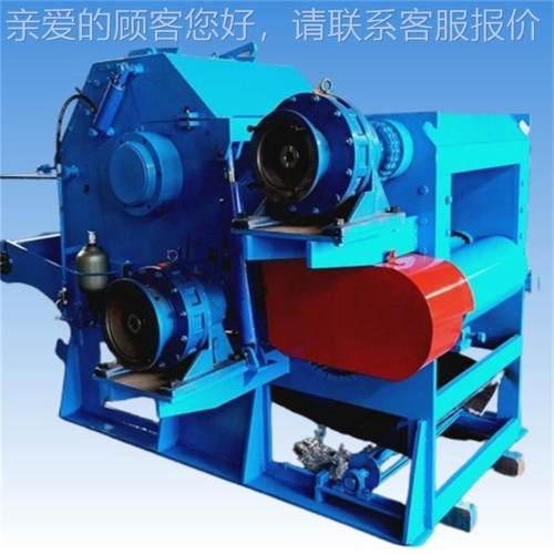 移式干湿213削木头切片动机打鼓式圆木硬杂木片机树枝竹子片机