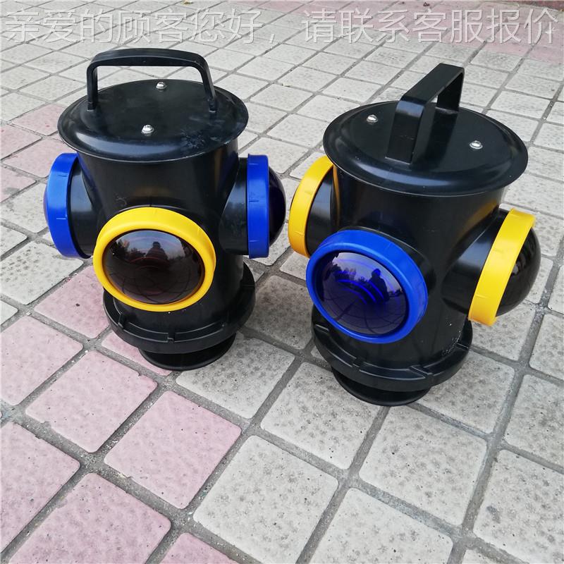 HJC-D转6充电式道岔辙志灯 四标面防护信号灯 HJCD-6双色四面指示