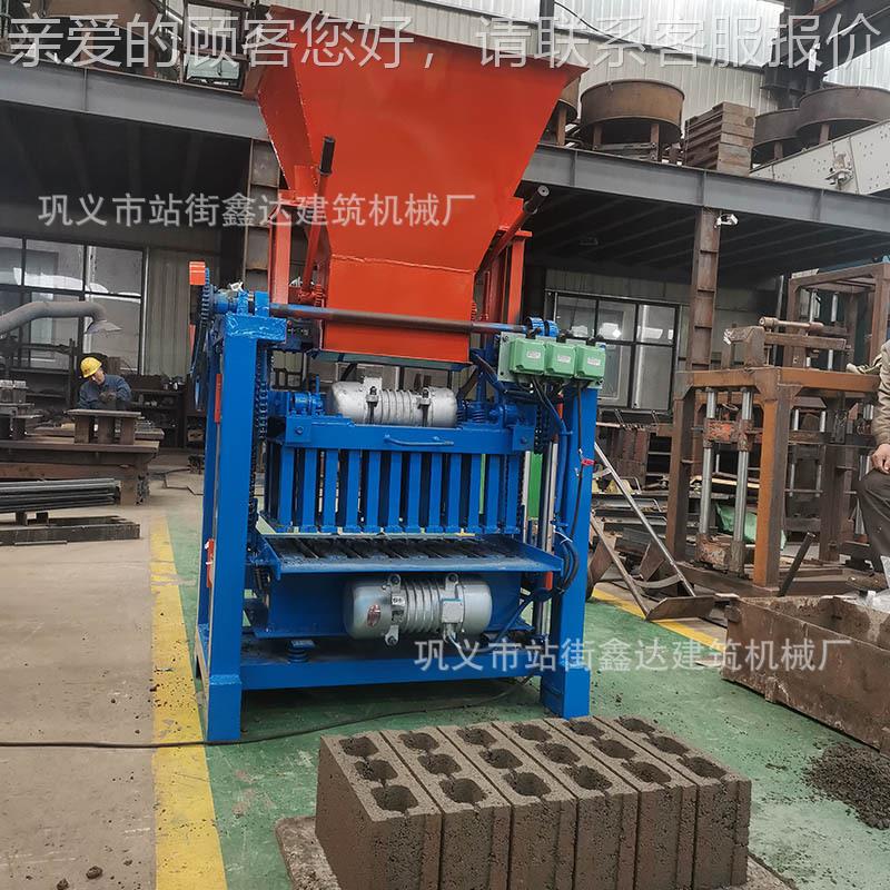 QTY4-35-35B移动式水泥制砖机设备正规功多能自4动免烧砖全机机械