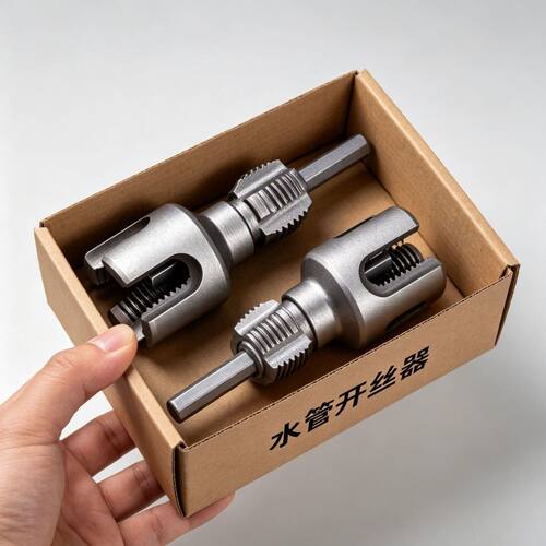 清仓特价】套丝器手动工具家用应急维修切口套丝一体经久耐用板牙
