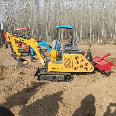 海土拓新款HT12旋耕小型履带旋挖掘体耕机 多功能家一用翻地旋耕