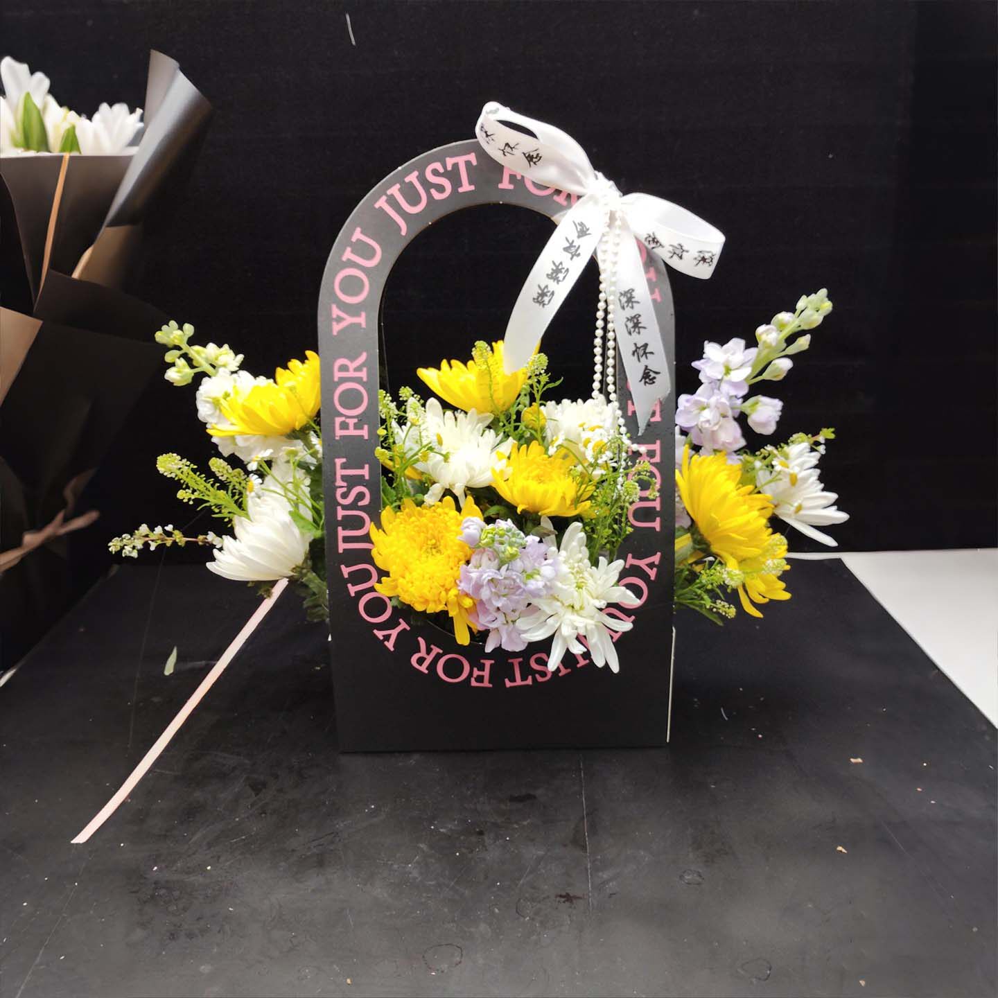 【全国小时达】黄白菊花鲜花花束
