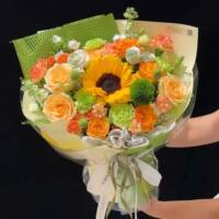 Nationwide sunflower bouquets, fresh flower express delivery, same-city delivery, girlfriend birthday gifts, graduation, college entrance examination, coming-of-age gifts, Beijing thumbnail 2