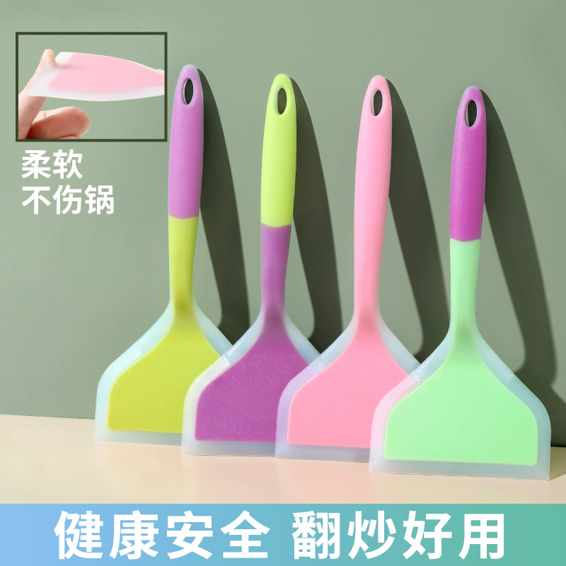 烙饼硅胶铲耐高温不粘锅专用铲子
