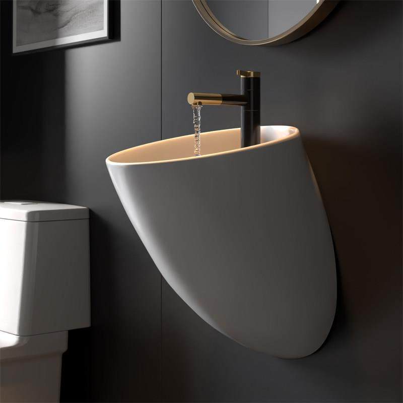 陶瓷挂墙式洗手盆阳台洗脸盆小户型面盆北欧挂盆卫生间悬空洗手池,家装主材,挂墙式洗脸盆,淘宝优惠券,粉丝福利购,淘宝优惠卷
