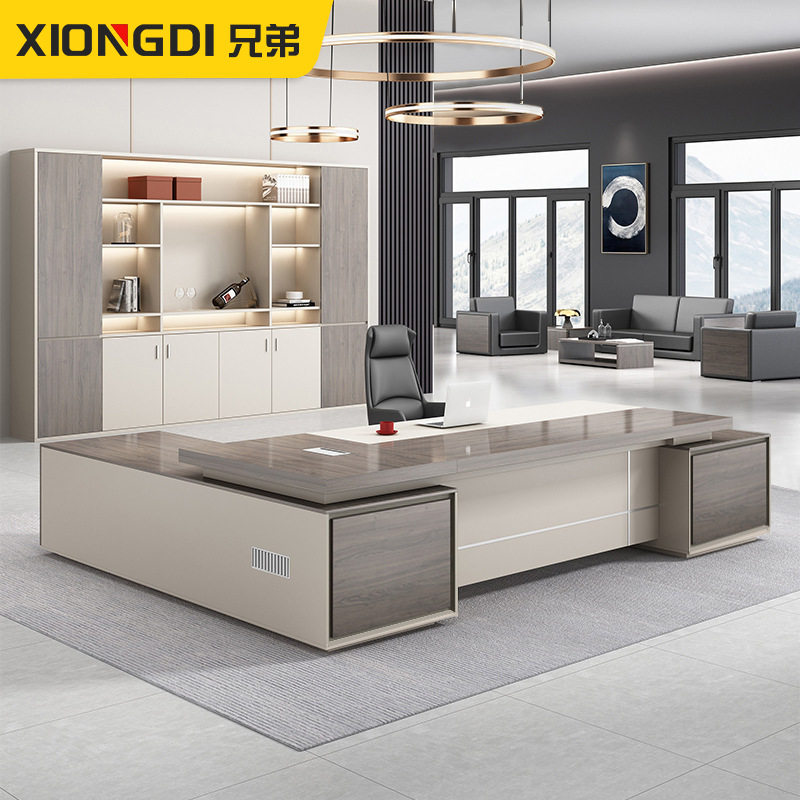 老板办公桌椅组合总裁桌简约现代轻奢经理室家具主管桌单人大班台,模玩/动漫/周边/娃圈三坑/桌游,文化/体育周边,淘宝优惠券,粉丝福利购,淘宝优惠卷