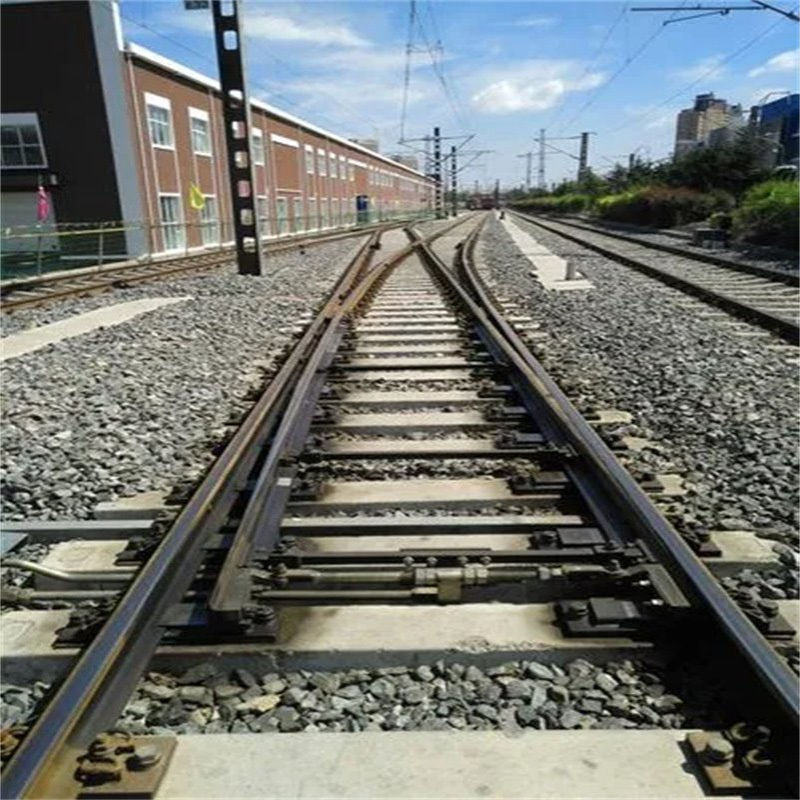 矿大尖轨道岔钢制尖轨铁路尖轨矿用左开道岔辙叉岔芯