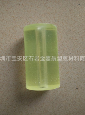 黄色聚氨酯管 黄色半透明PU棒 黄色高弹性牛筋棒 橡胶棒可切尺寸