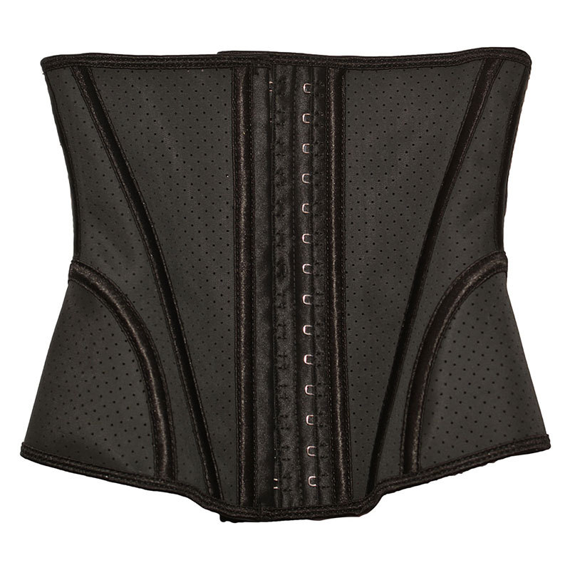 新款26CM护胯W型钢骨排列透气网眼橡胶腰封  收胯调整型运动束腰