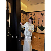 蕾丝连衣裙套装 年终特惠 女装 刺绣短外套 矜月 国风新中式