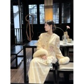 年终特惠 狐狸毛刺绣新国标羽绒服女 新款 长乐曲 国风新中式