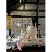 花信 新中式 轻国风女装 年终特惠 刺绣重工醋酸外套裙子套装