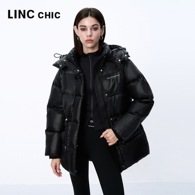 LINCCHIC金羽杰女士羽绒服冬季新款机能防护感短款羽绒服女2347Y