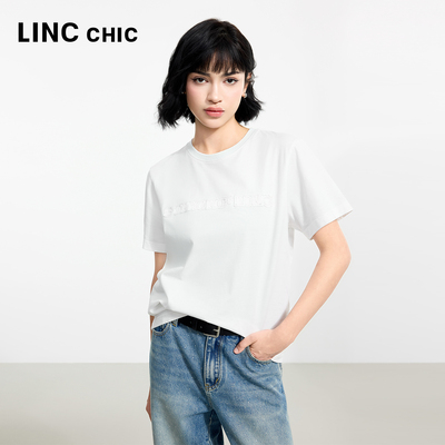 LINC圆领短袖廓形宽松T恤