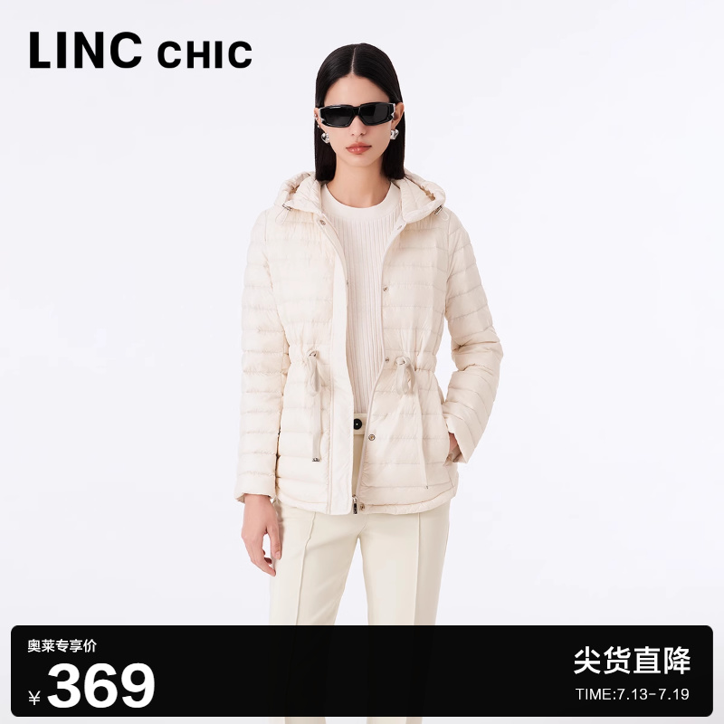 LINC金羽杰反季羽绒服女新款短款轻薄羽绒服外套女款Y21803272