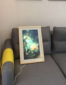 万马27寸艺术屏画框液晶广告机相框高清雾面图片智能相册展览视频