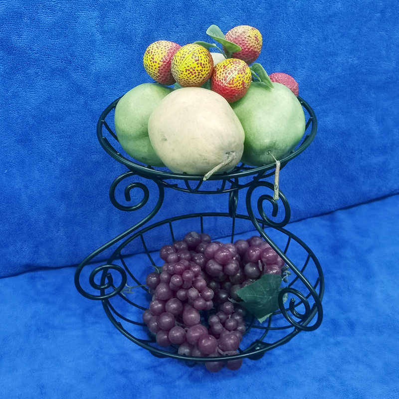 客厅水果盆创意时尚果篮金属两层果盘铁艺花篮架厨房置物架干果盆,鲜花速递/花卉仿真/绿植园艺,其它园艺用品,淘宝优惠券,粉丝福利购,淘宝优惠卷