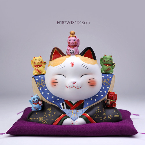 日本进口猫舍道乐堂本铺招财猫