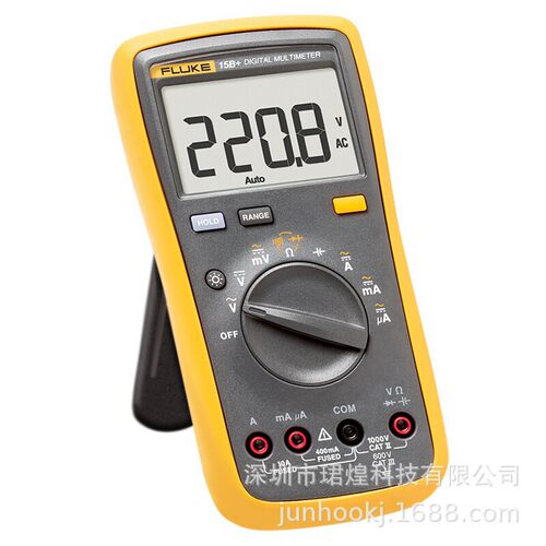 万能表福禄克Fluke 17B+手持式1000V万能多用电表数字万用表