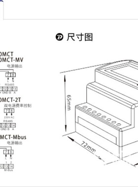 古瑞瓦特Growatt 三相防逆流电表光伏智能电表SDM630MCT 40mA