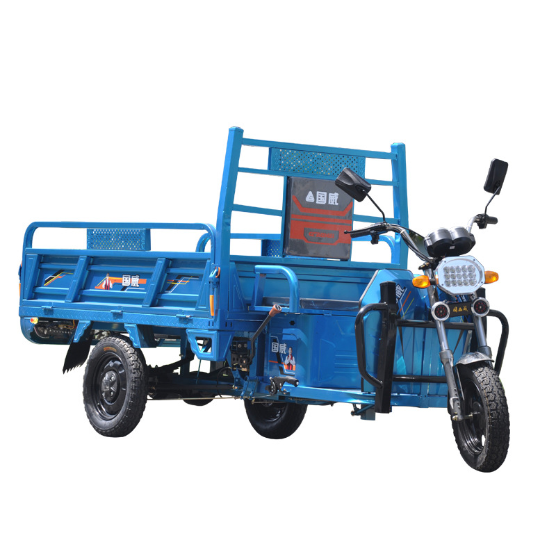 国威电动三轮车拉货载货水电瓶家用货运爬坡载重王农用快递车1.8