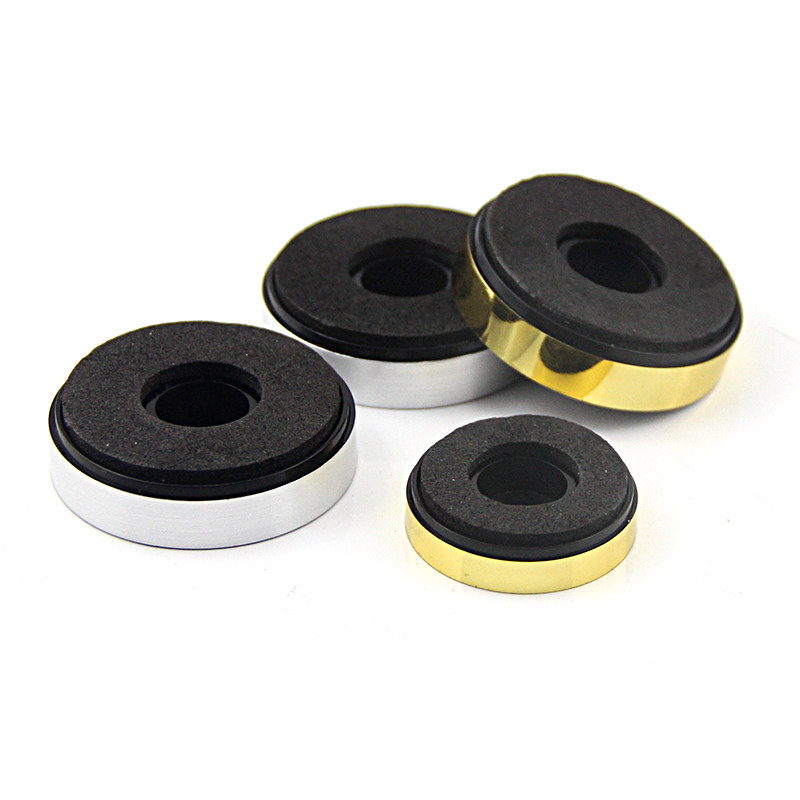 机箱脚垫音响功放垫脚家具桌椅脚垫银/金边外圆30-40-50mm