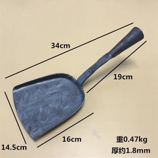 生铁厨房铲子 家用传统纯手工锻打健康补铁铲子炒菜铲铁铲锅铲老式
