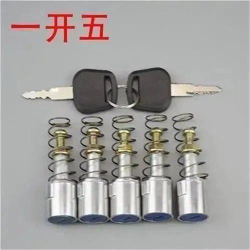 封闭车门拉手篷车套锁四轮车载客全金属通用锁芯电动三轮车门锁芯
