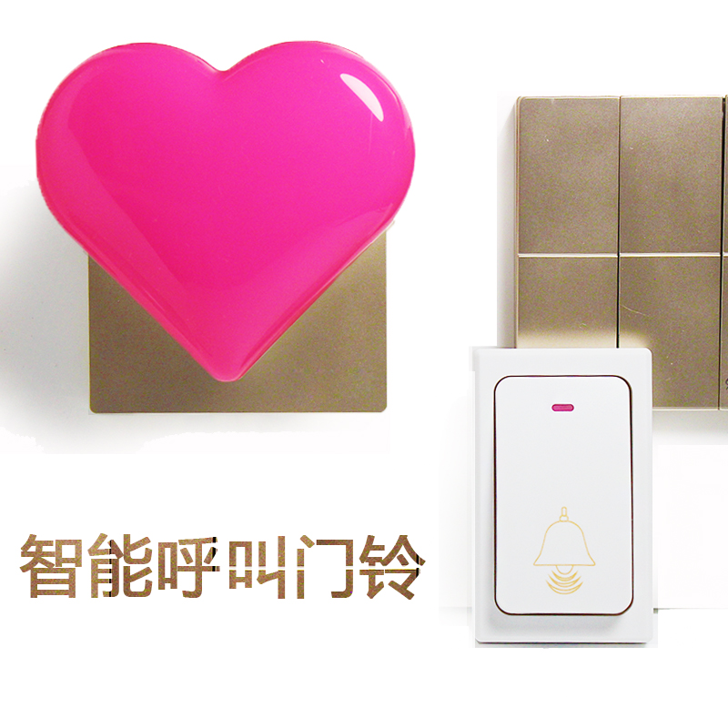 自发电无线家用门铃 远距离 超亮闪光聋人老人呼叫铃呼叫器提示器