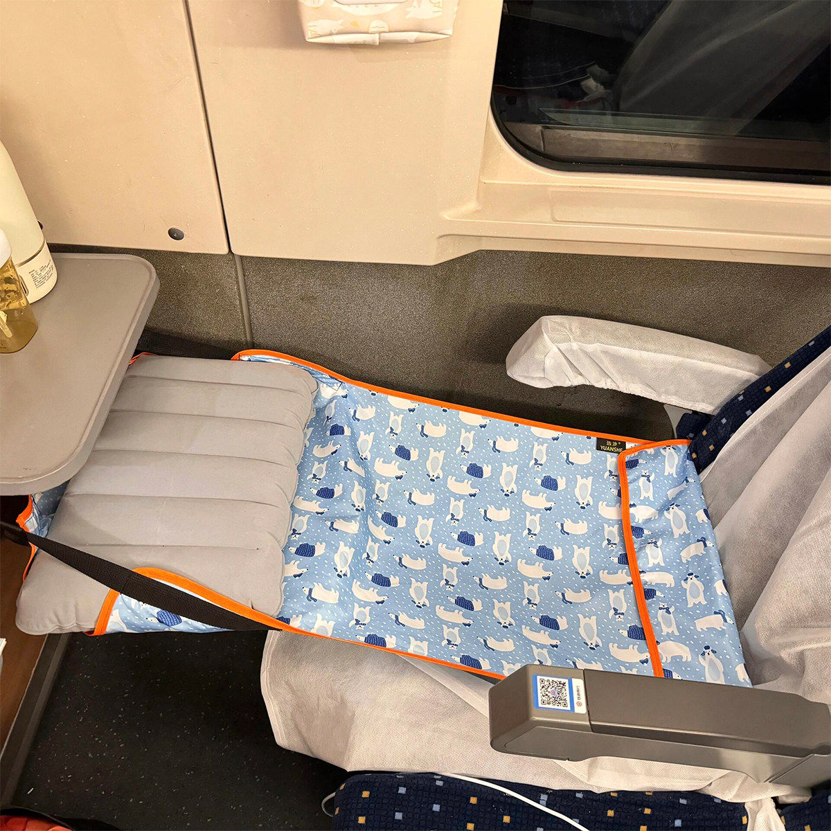 儿童高铁座椅延长器婴儿宝宝旅行睡觉神器长途飞机吊床便携脚垫