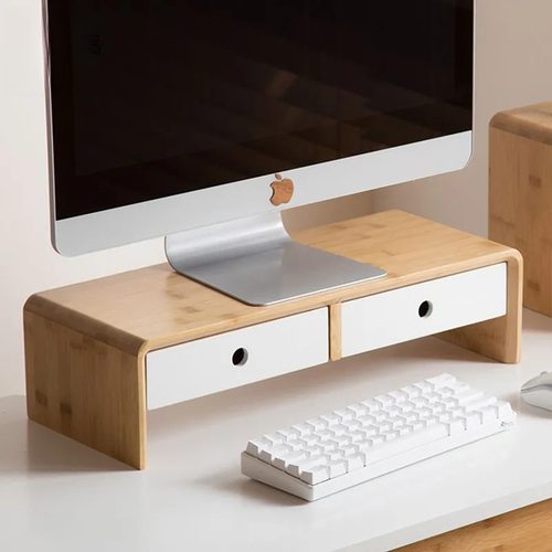 电脑增高架显示屏桌面抽屉收纳盒