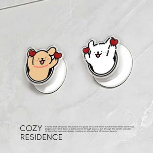 甜蜜小狗墙洞装饰盖卫生间水管遮挡装饰凸起水管装饰盖遮丑神器