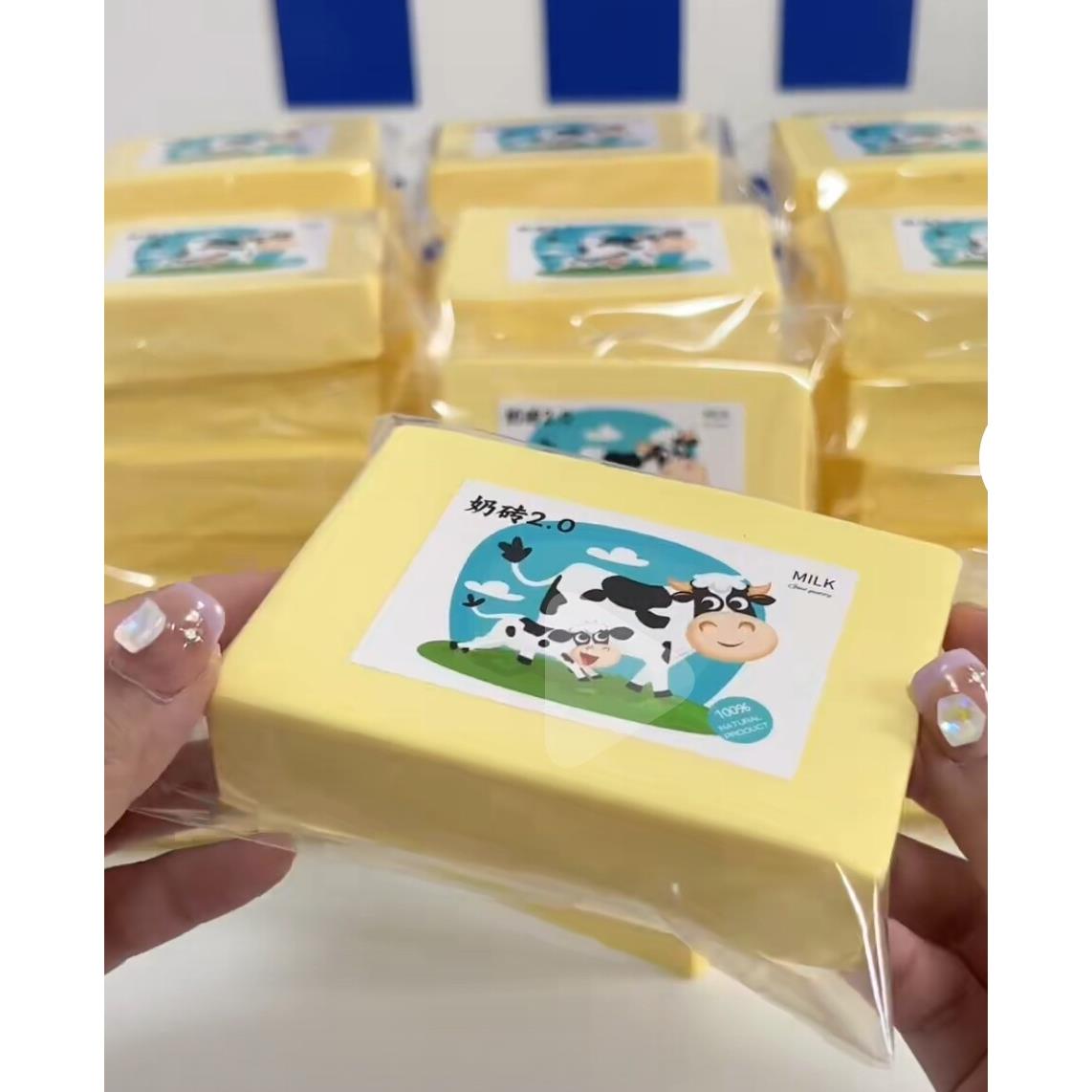 包邮squishy黄油奶砖慢回弹仿真糕点香味软软捏捏乐解压发泄玩具