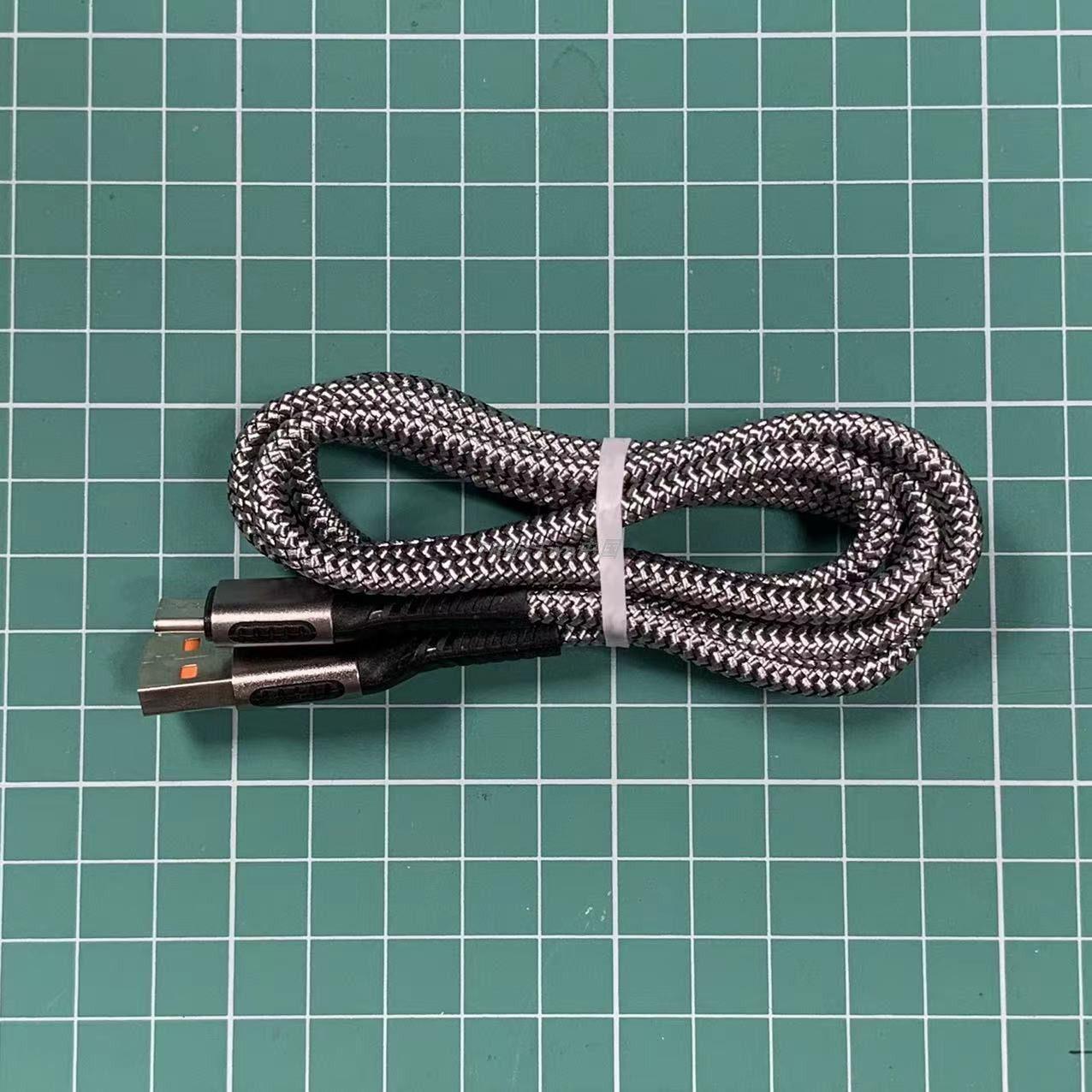micro usb数据线5v2a电源线尼龙编制织铝合金壳适用泰坦2Titan Tw