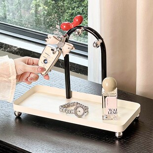 尊慕斯玄关钥匙置物架首饰收纳盒入户门口鞋柜上轻奢创意摆件托盘