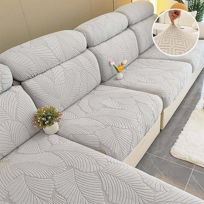 懒人防猫抓沙发套罩四季通用坐垫防滑靠背头枕套简约组合弹力布