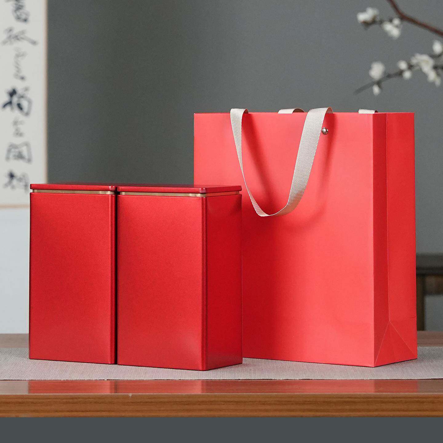 马口铁茶叶密封罐古树红茶铁罐单丛白茶储存罐通用高山绿茶空罐子