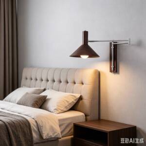 昂上中古风摇臂伸展长臂折叠壁灯客厅背景墙灯卧室床头灯阅读壁灯