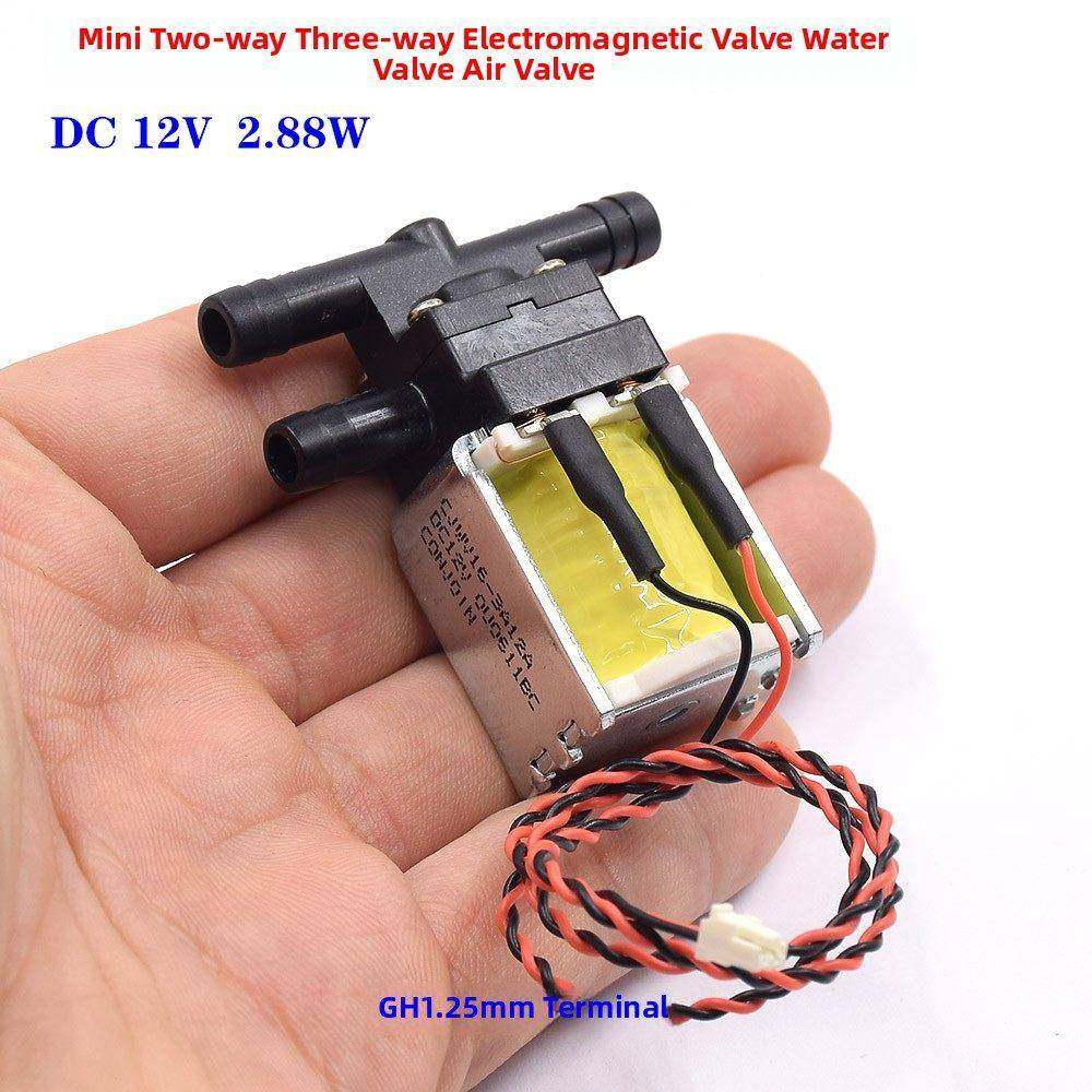 DC 12V 两位三通水阀 微型电磁阀 水位控制阀 水气阀CJWV16-3A12A