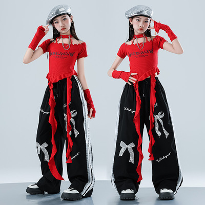 爵士舞女童服多巴胺辣妹炸街舞服