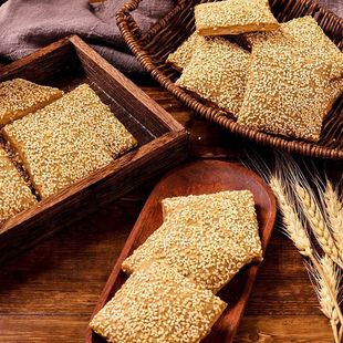 无蔗糖荞麦缸炉烧饼荞麦椒盐酥芝麻千层酥咸味糕点控糖专用零食品