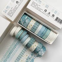 The popular gold-embossed and color-printed planner tape stickers set, along with the checkered repair sponge thumbnail 4