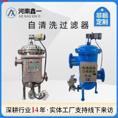 全自动自清洗过滤器刷式除污器雨水收集器不锈钢排污卧立式吸吮式