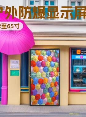 户外壁挂立式高亮广告机3243寸49寸55寸65寸户外信息防爆显示屏