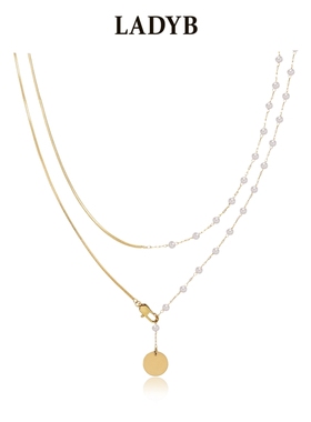 LADYB变奏符毛衣链6种戴法项链