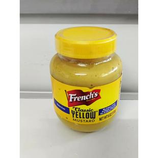 美国进口旗牌经典黄芥末酱美国沙拉酱芥末酱汉堡面包热狗清淡食品