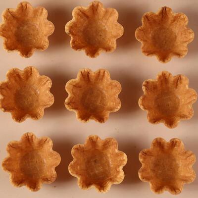 奇洋福八瓣花型华夫碗脆塔壳香脆壳挞壳塔底黄金香脆碗烘焙半成品